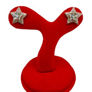 Orecchini in argento 925 placcato in oro 18 Kt e zirconi