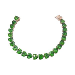 Bracciale in argento 925 placcato in oro 18 Kt e Zirconi